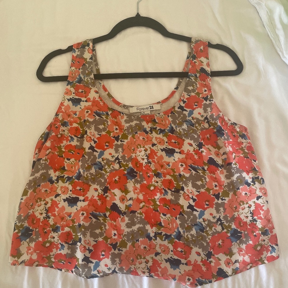 Floral top, back is all lace